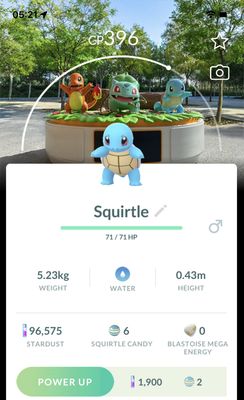 Squirtle with Osaka Background Trade - Pokemon GO Trade
