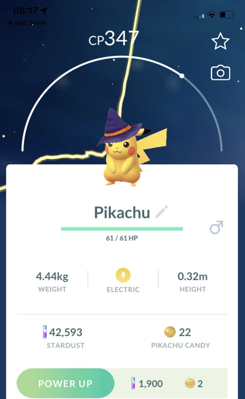 Pikachu Witch Hat Trade - Pokemon GO Trade