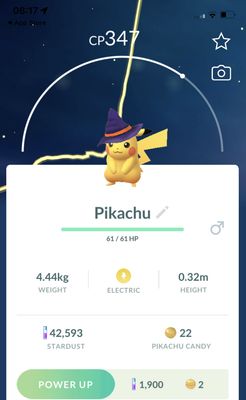 Pikachu Witch Hat Trade - Pokemon GO Trade