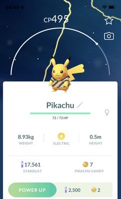 Pikachu with Batik Shirt Trade - Pokemon GO Trade