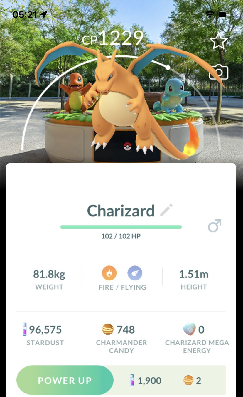 Charizard with Osaka Background Trade - Pokemon GO Trade