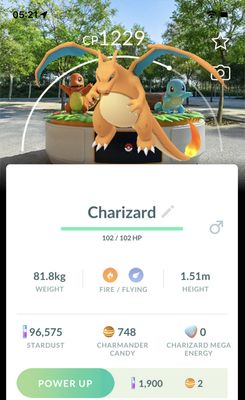 Charizard with Osaka Background Trade - Pokemon GO Trade