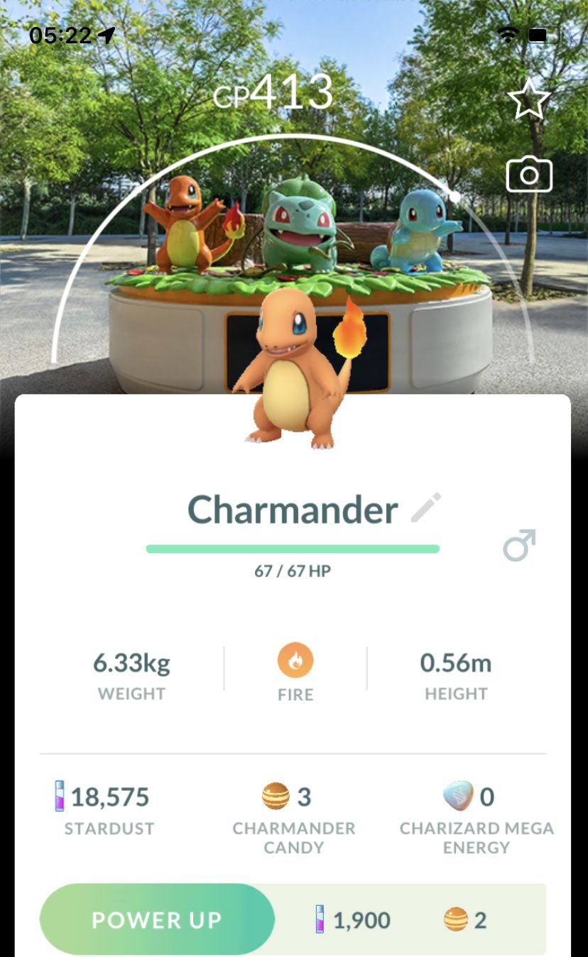Charmander with Osaka Background Trade - Pokemon GO Trade