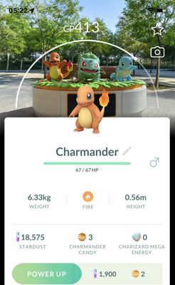 Charmander with Osaka Background Trade - Pokemon GO Trade