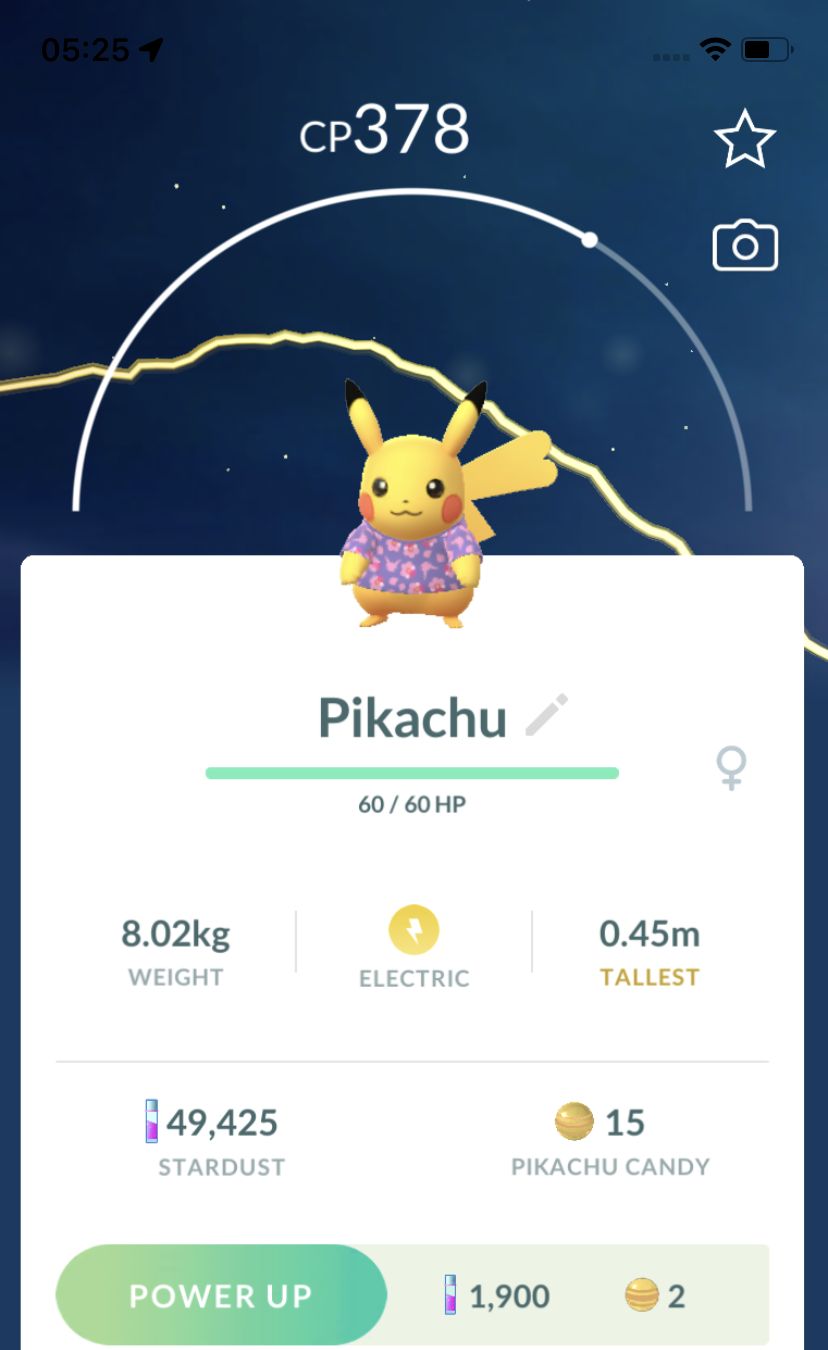 Pikachu with Purple Shirt Trade - Pokemon GO Trade