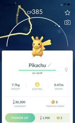 Pikachu with Sun Crown Trade - Pokemon GO Trade
