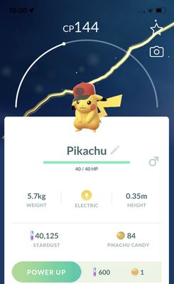 Pikachu Hilbert Hat Trade - Pokemon GO Trade
