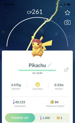 Pikachu Nate Visor Trade - Pokemon GO Trade