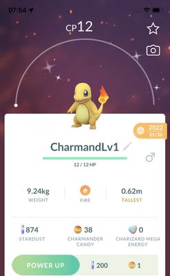 Shiny Charmander Lv1 Trade - Pokemon GO Trade