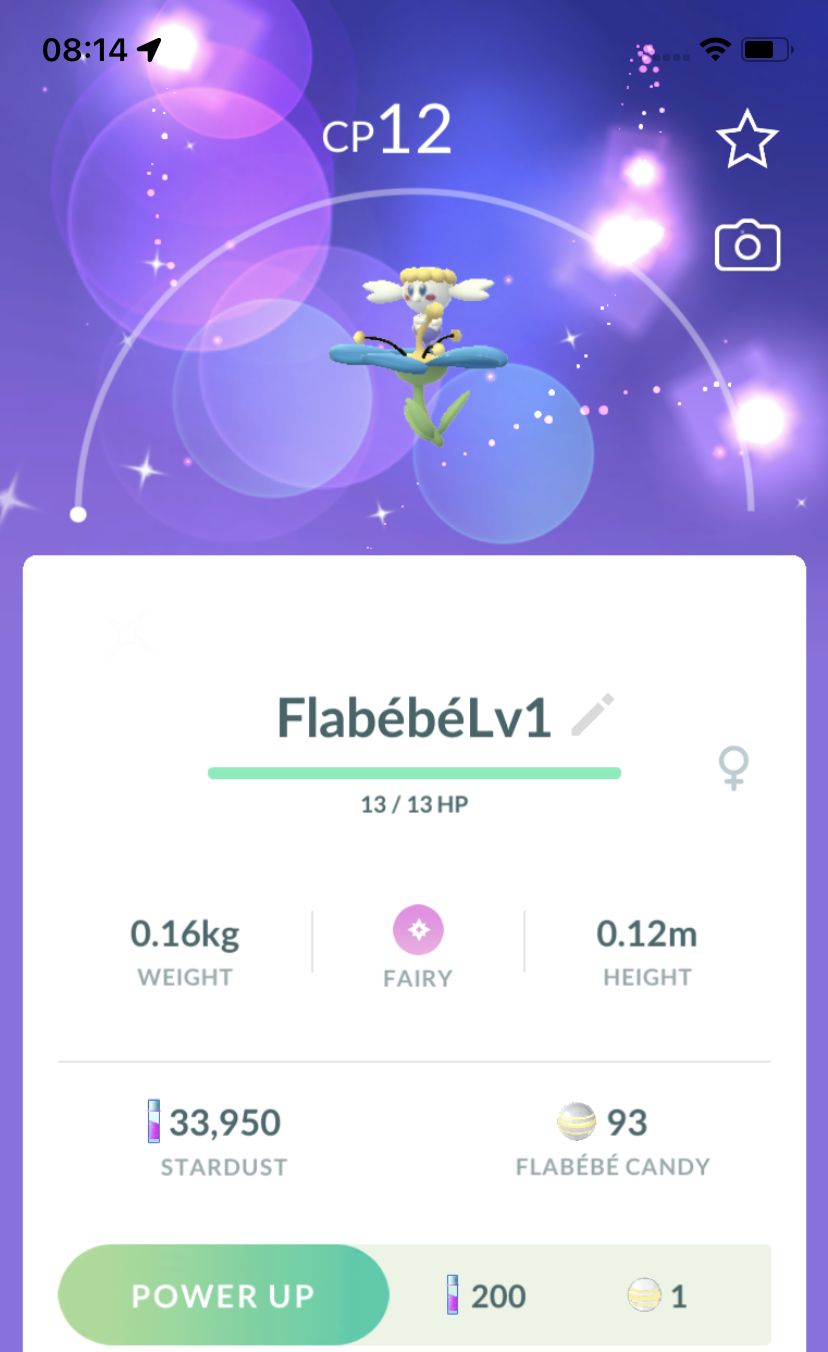 Shiny Flabebe Blue Lv1 Trade - Pokemon GO Trade