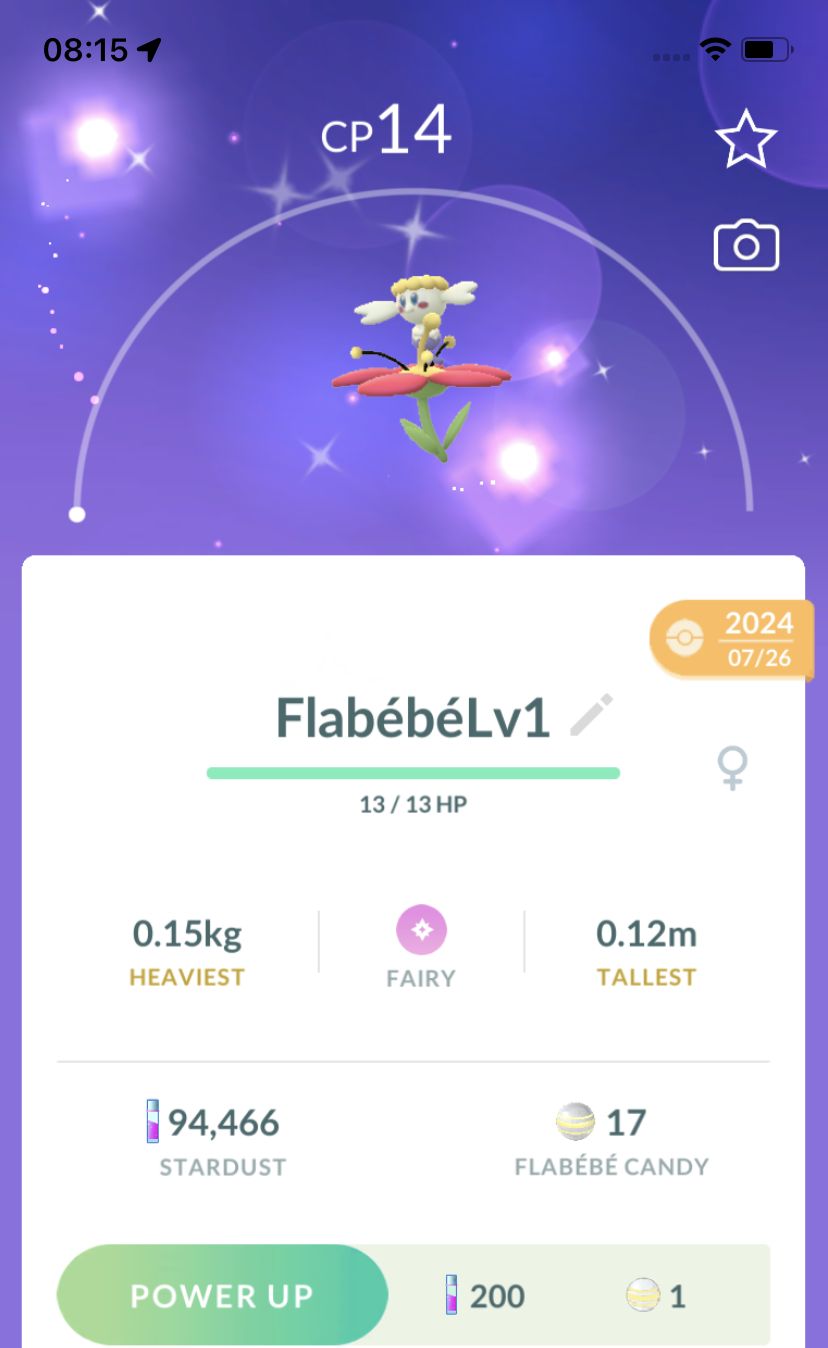 Shiny Flabebe Red Lv1 Trade - Pokemon GO Trade