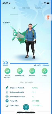 Premium Pokemon GO Account - 31x Legendary Pokemon (Shiny Latios) &amp; 178k Stardust !!