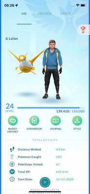 Premium Pokemon GO Account - 35x Legendary Pokemon (Shiny Latias) &amp; 134k Stardust !!