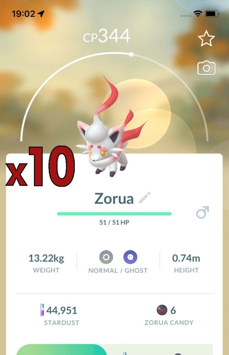 Hisuian Zorua [x10] - Pokemon GO Trade