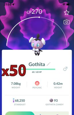 Gothita [x50] - Pokemon GO Trade