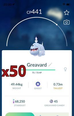 Greavard [x50] - Pokemon GO Trade