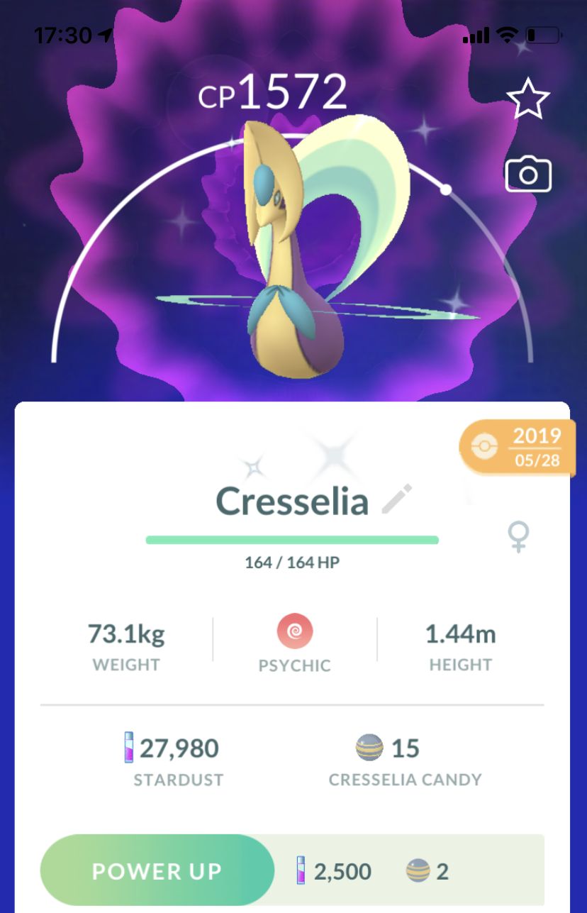 Shiny Cresselia Trade - Pokemon GO Trade