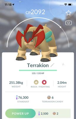Shiny Terrakion Trade - Pokemon GO Trade