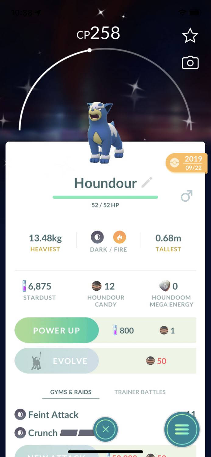 Shiny Houndour 2019 Trade (Guaranteed Lucky) - Pokemon GO Trade