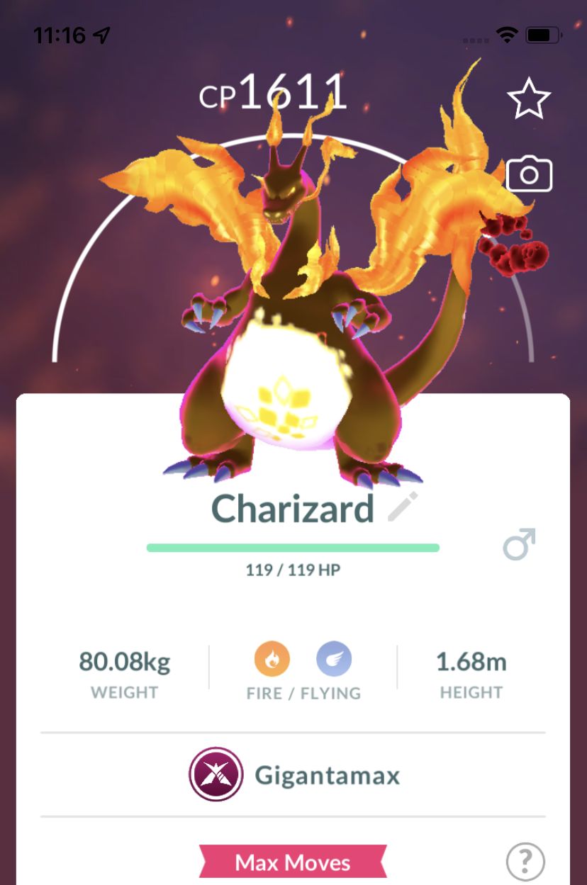 Charizard Gigantamax Trade - Pokemon GO Trade
