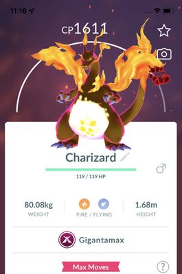 Charizard Gigantamax Trade - Pokemon GO Trade