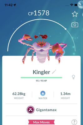 Kingler Gigantamax Trade - Pokemon GO Trade