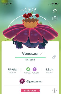 Venusaur Gigantamax Trade - Pokemon GO Trade