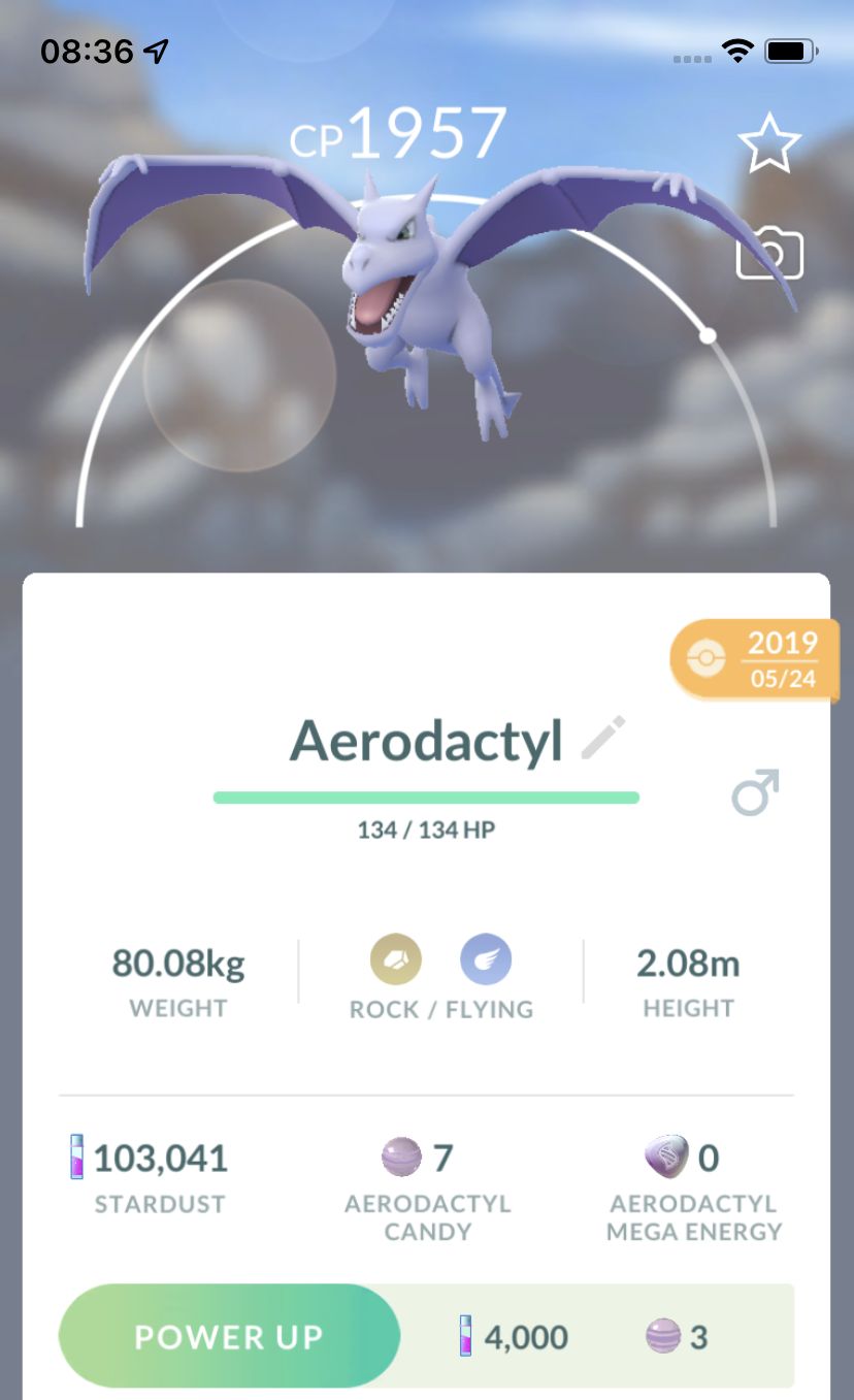 Aerodactyl 2019 (Guaranteed Lucky) - Pokemon GO Trade