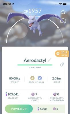 Aerodactyl 2019 (Guaranteed Lucky) - Pokemon GO Trade