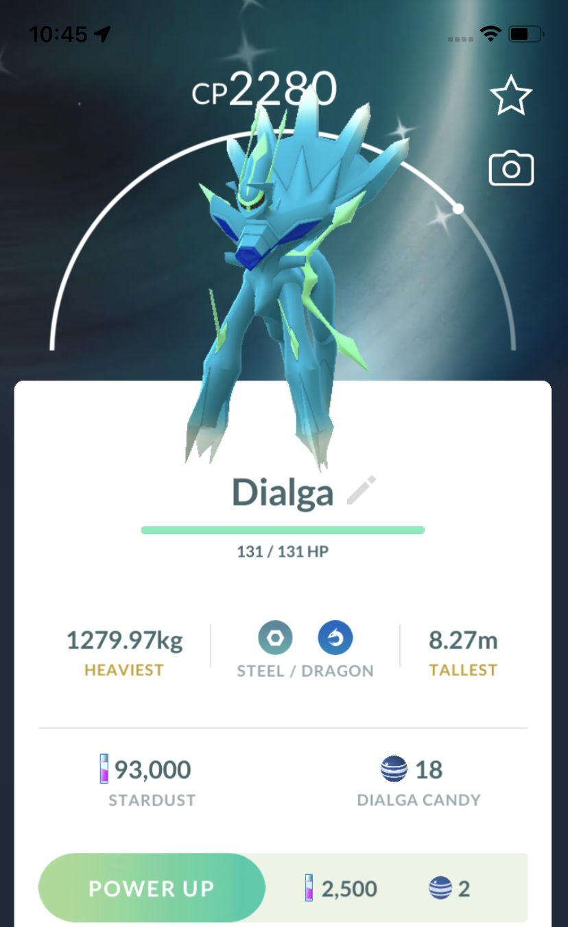 Shiny Dialga Origin Form - Pokemon GO Trade Service