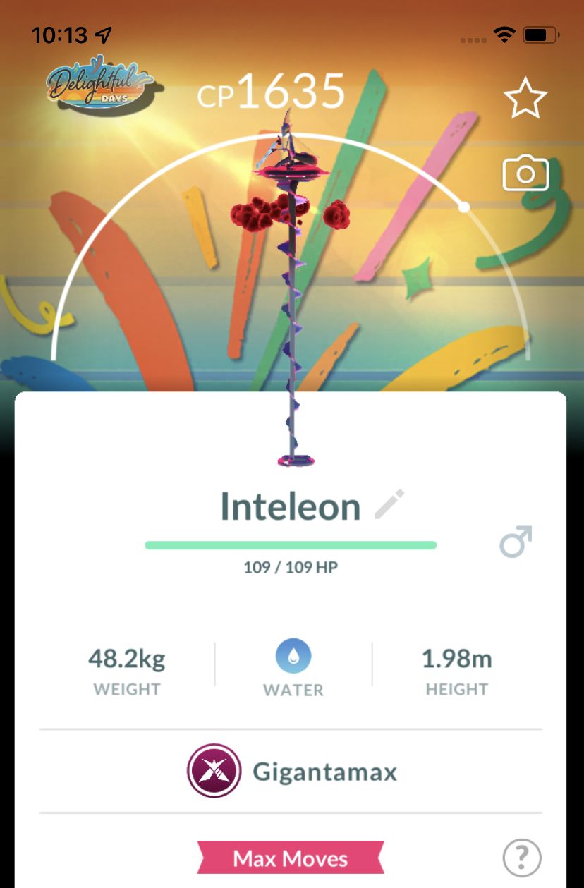 Inteleon Gigantamax (Special Background) Trade - Pokemon GO Trade