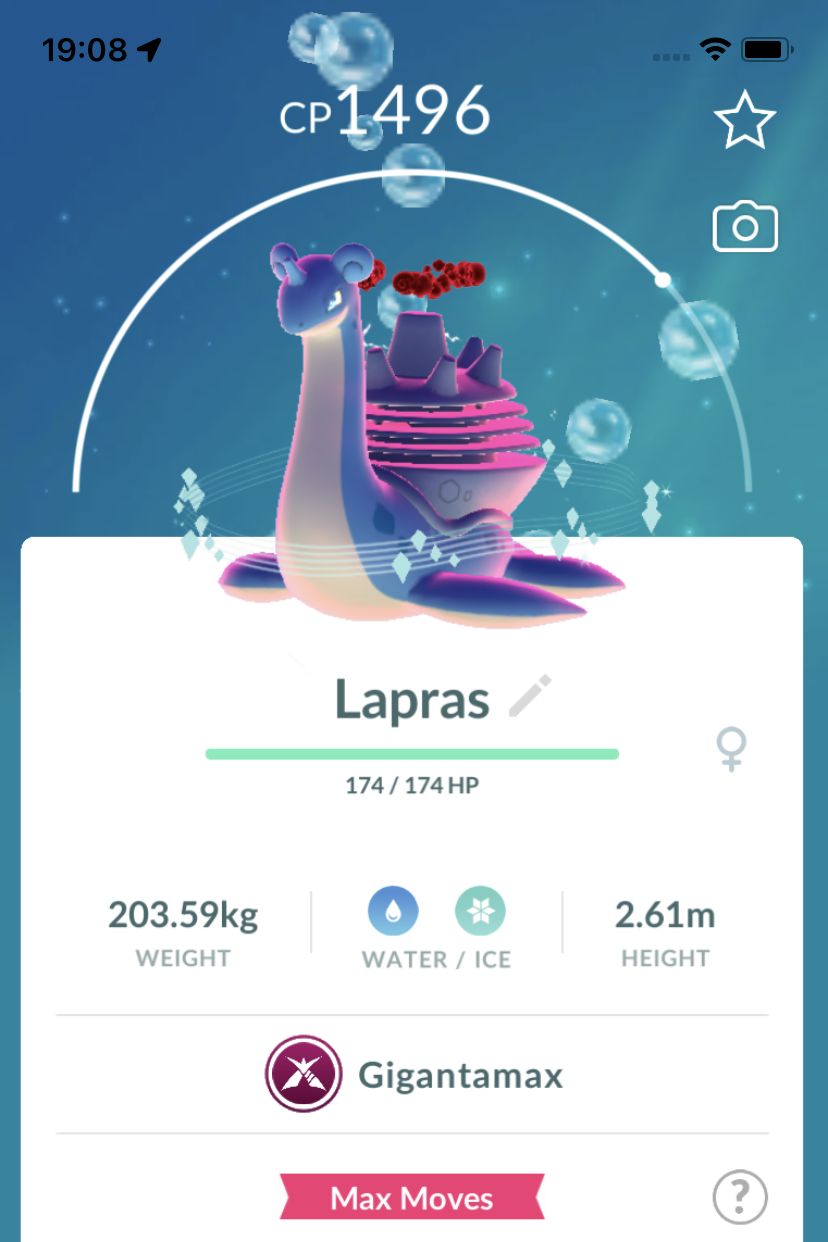 Lapras Gigantamax Trade - Pokemon GO Trade