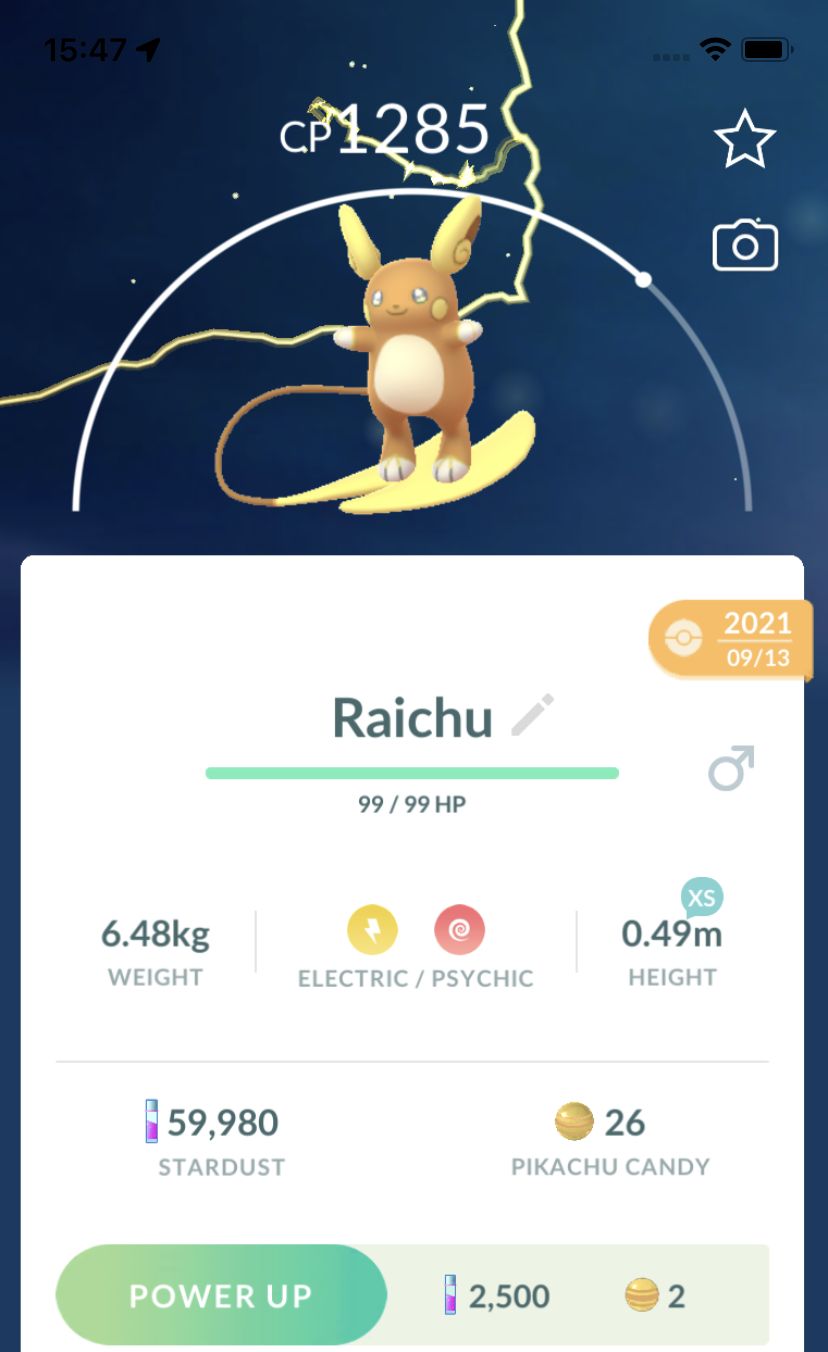 Alolan Raichu Trade - Pokemon GO Trade