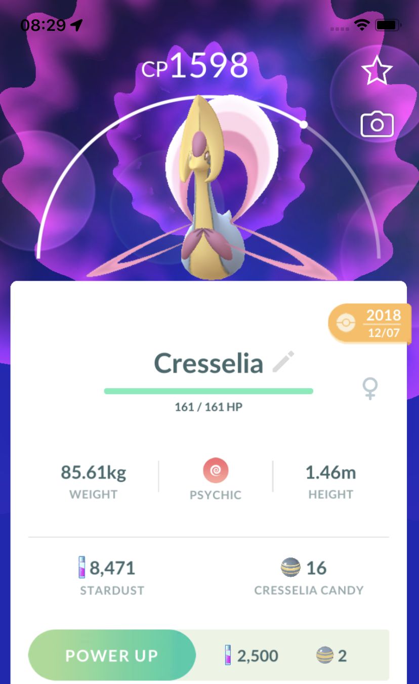 Cresselia 2018 Trade (Guaranteed Lucky) - Pokemon GO Trade