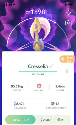 Cresselia 2018 Trade (Guaranteed Lucky) - Pokemon GO Trade