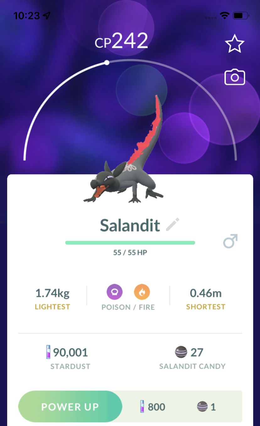 Salandit Male under 500CP Trade - Pokemon GO Trade