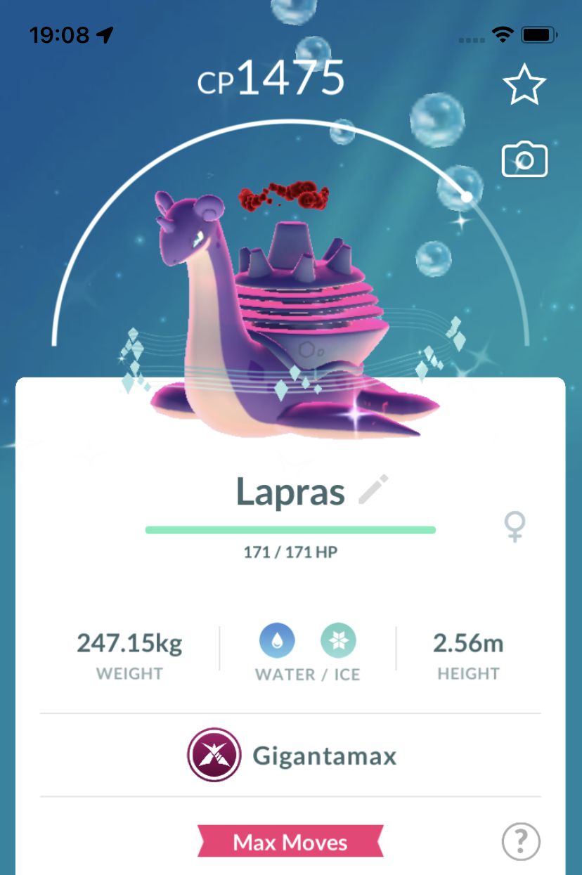 Shiny Lapras Gigantamax Trade - Pokemon GO Trade