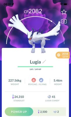 Lugia 2018 Trade (Guaranteed Lucky) - Pokemon GO Trade
