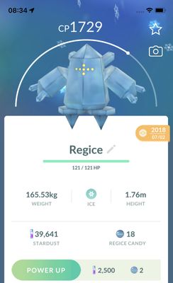 Regice 2018 Trade (Guaranteed Lucky) - Pokemon GO Trade