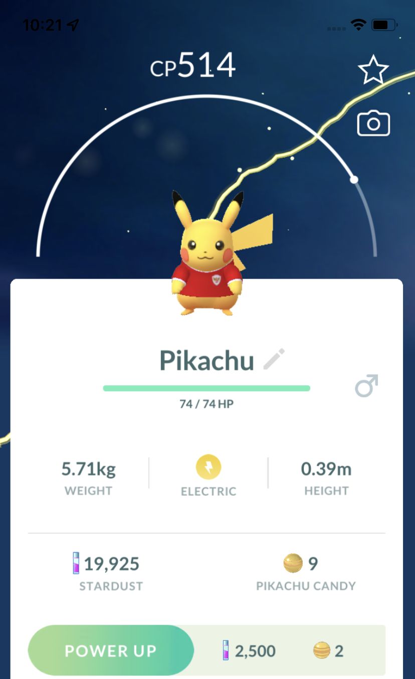 Pikachu Football Shirt from Indonesia Trade - Pokemon GO Trade