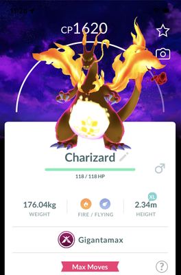 Charizard Gigantamax with Background Trade - Pokemon GO Trade