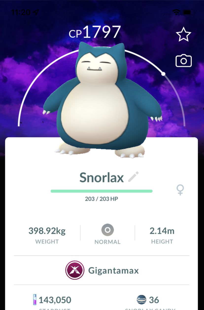 Snorlax Gigantamax with Background Trade - Pokemon GO Trade