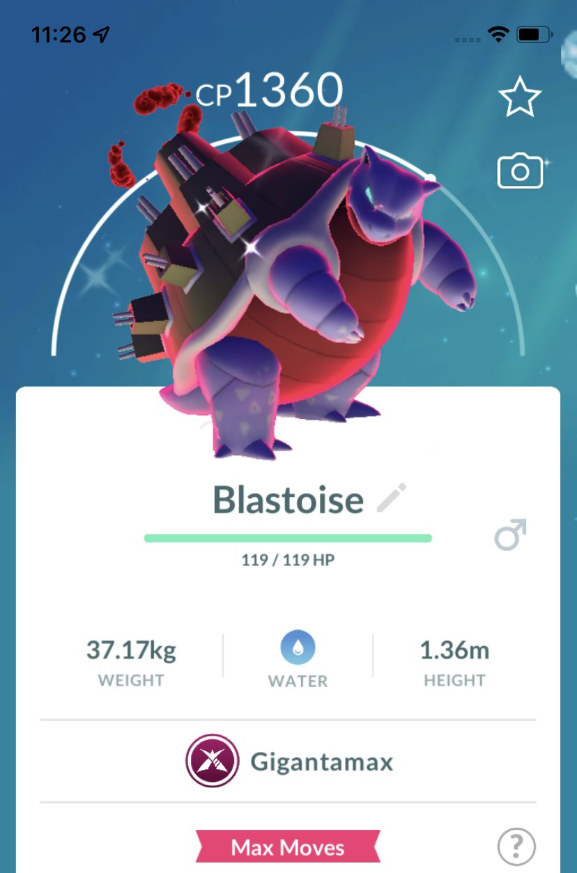 Shiny Blastoise Gigantamax Trade - Pokemon GO Trade