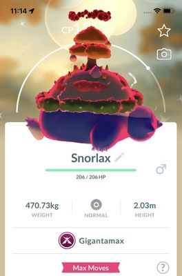 Shiny Snorlax Gigantamax Trade - Pokemon GO Trade