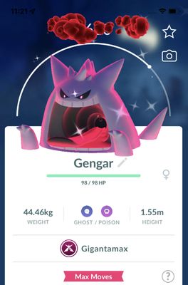 Shiny Gengar Gigantamax Trade - Pokemon GO Trade