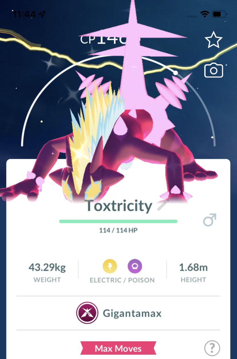 Shiny Toxtricity Low Key Gigantamax Trade - Pokemon GO Trade