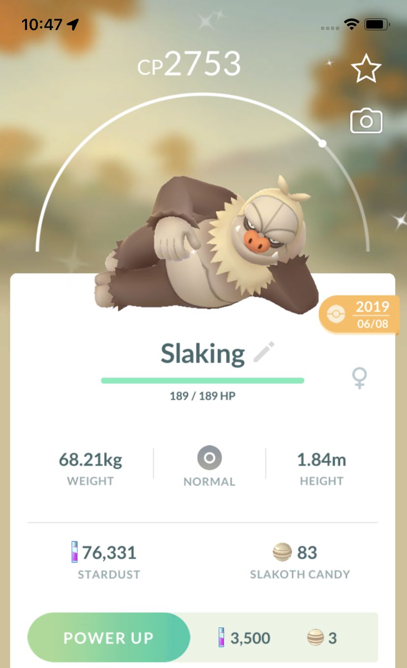 Shiny Slaking 2019 Trade (Guaranteed Lucky) - Pokemon GO Trade