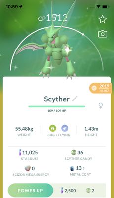 Shiny Scyther 2019 Trade (Guaranteed Lucky) - Pokemon GO Trade
