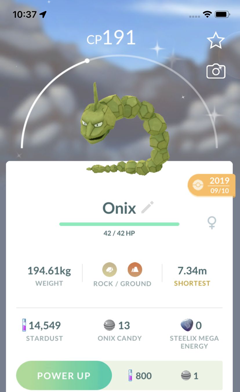 Shiny Onix 2019 Trade (Guaranteed Lucky) - Pokemon GO Trade