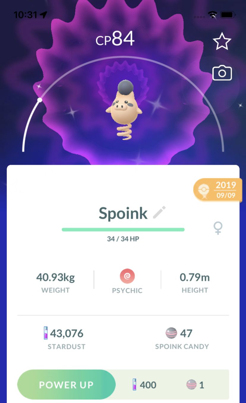 Shiny Spoink 2019 Trade (Guaranteed Lucky) - Pokemon GO Trade